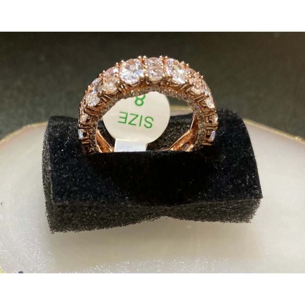 “Embrace The Joy” Diamond CZ Rose Gold Ring 8 April Collection BP - Picture 2 of 4